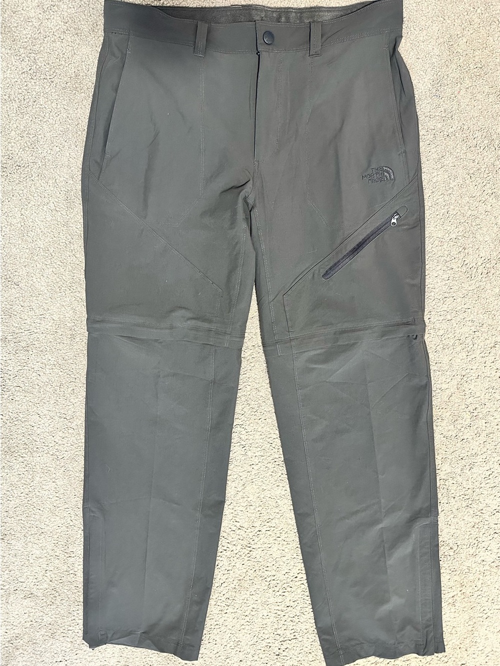 The North Face Men's Dark Gray Paramount Convertible Hiking Pants